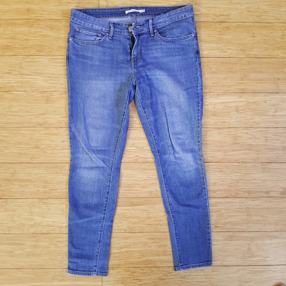 Women's Levi's 711 Medium Wash Skinny Denim Jeans Size 30 - Picture 3 of 12